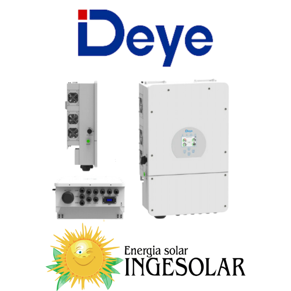 INVERSOR ON/OFF GRID 8KW BIFASICO 48V/500VOC CON MODULO DE COMUNICACION -DEYE- 24 MESES DE GARANTIA