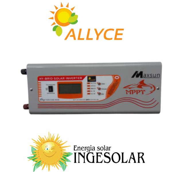 INVERSOR CARGADOR 1KVA 24V - SALIDA AC 110V MPPT 60A-150VOC -SUNMAX- DE GARANTIA