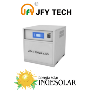 INVERSOR GABINETE CONTROLADOR 20A/500VA A 24V ESPACIO PARA BATERIA-50VOC -JFY- 12 MESES DE GARANTIA