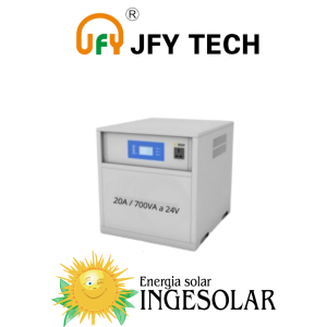 INVERSOR GABINETE CONTROLADOR 20A/700VA A 24V ESPACIO PARA BATERIA-50VOC -JFY- 12 MESES DE GARANTIA