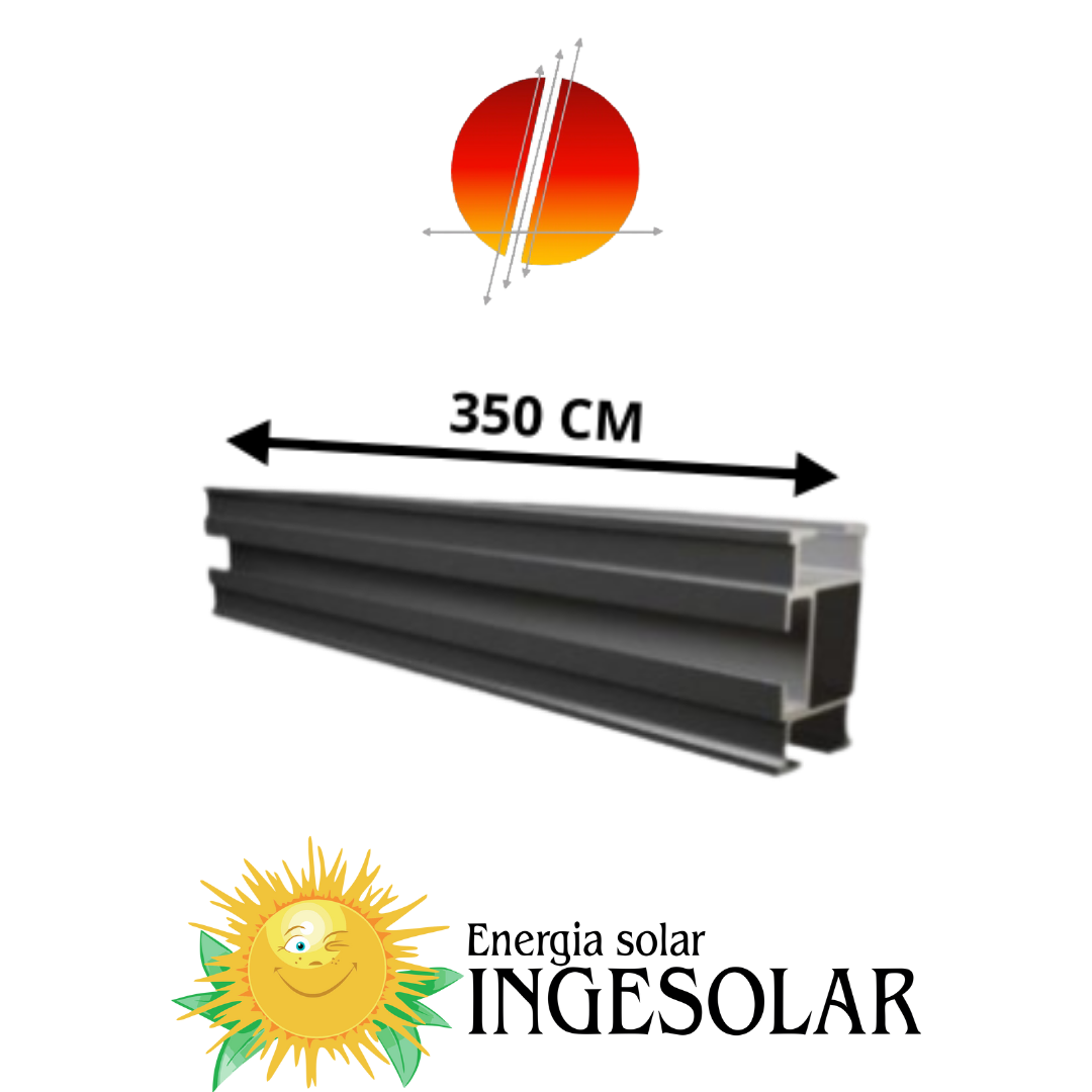 ESTRUCTURA PERFIL OMNIA 3500MM (RIEL OMNIA 350 CM) -RALUX- 10 AÑOS GARANTIA