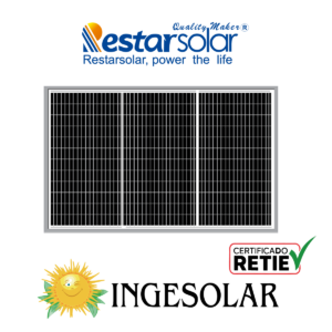 PANEL MONOCRISTALINO 40W Voc 21.6 / Isc 2.45-RESTAR- 60 MESES DE GARANTIA