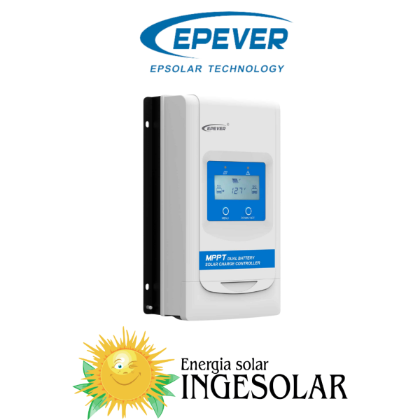 CONTROLADOR MPPT DR2210N 12/24V -20A-100VOC -EPEVER- 24 MESES DE GARANTIA