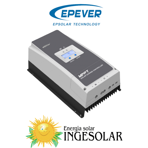 CONTROLADOR MPPT TRACER 10415AN 12/24/36/48V -100A-150VOC -EPEVER- 24 MESES DE GARANTIA