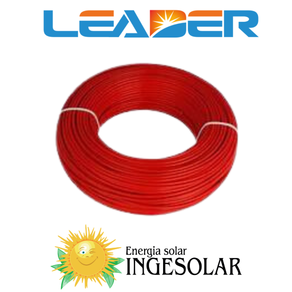 CABLE ROJO PV 4MM2 CU (FLEX) 1X4.0MM2 - RETIE- LEADER
