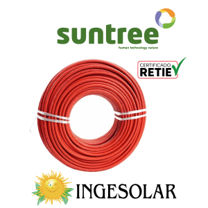 CABLE ROJO PV 4MM2 1X4MM2 - RETIE- SUNTREE