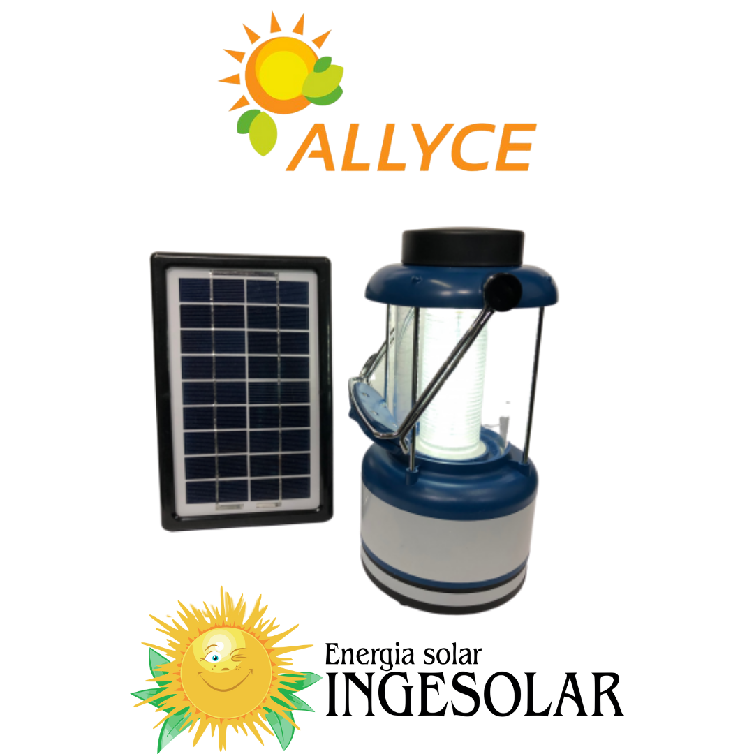 LUMINARIA TIPO CAMPING CON CARGADOR DE CELULAR -ALLYCE- SIN GARANTIA
