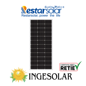 PANEL MONOCRISTALINO 175W Voc 24.50 / Isc 8.94 - RESTAR- 60 MESES DE GARANTIA