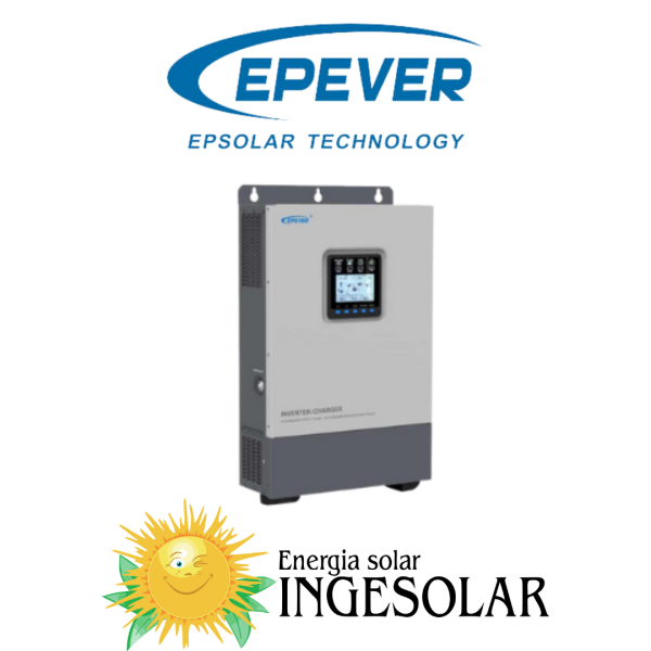 INVERSOR CARGADOR UP3000-HM10021 3KVA 24V MPPT 100A-250VOC-120V -EPEVER- 12 MESES DE GARANTIA