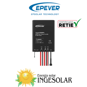 CONTROLADOR MPPT PARA ILUMINACION TRACER 5206 BPL 12/24V -20A-60VOC -EPEVER- 24 MESES DE GARANTIA