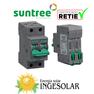 PROTECCION BREAKER SL7N-63 DC800V 2P 25A -SUNTREE