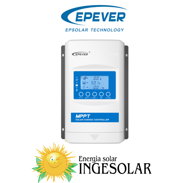 CONTROLADOR MPPT XTRA-N G3 4210 12/24V -40A-100VOC -EPEVER- 24 MESES DE GARANTIA