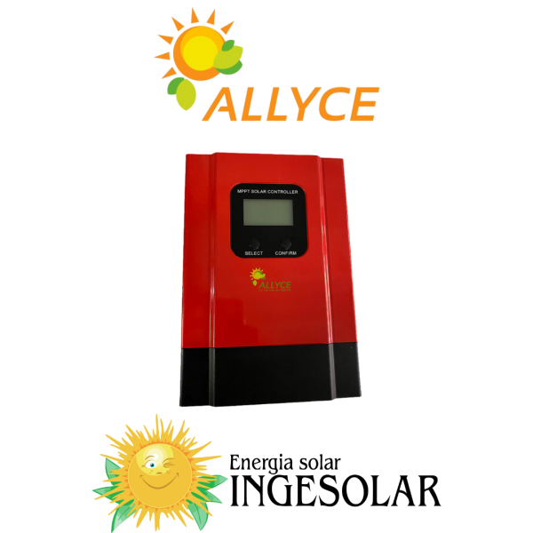 CONTROLADOR MPPT 20A 12V/24V/48V ROJO-100VOC -ALLYCE-
