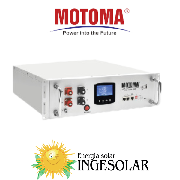 BATERIA LITIO 51.2V-100AH 5000 CICLOS-80% W:45Kg RACK -MOTOMA- 36 MESES DE GARANTIA
