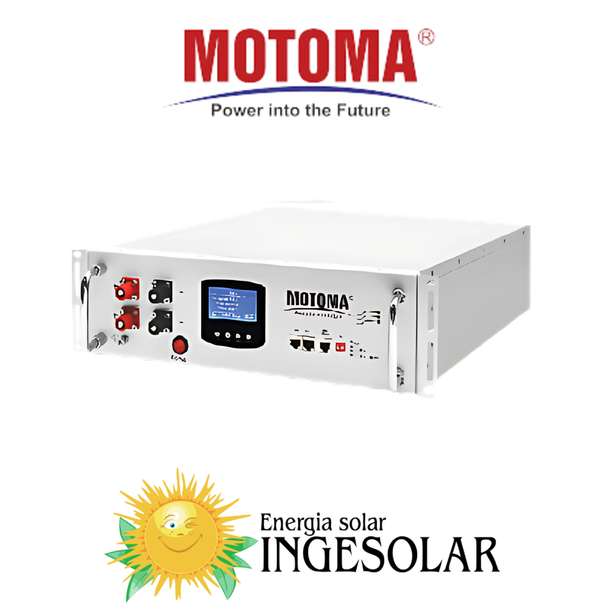 BATERIA LITIO 51.2V-100AH 6000 CICLOS-80% W:45Kg RACK -MOTOMA- 36 MESES DE GARANTIA