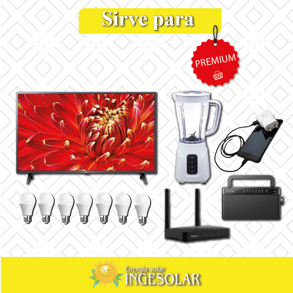 KIT AISLADO DE 72OWH/DIA PREMIUM