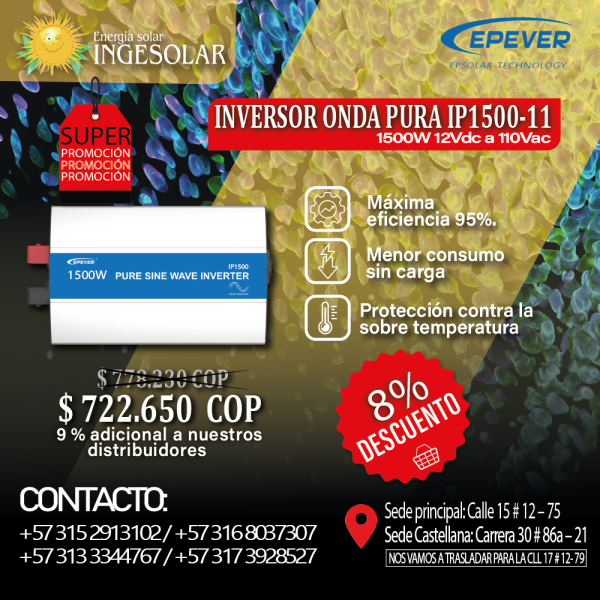 INVERSOR ONDA PURA IP1500 - 11