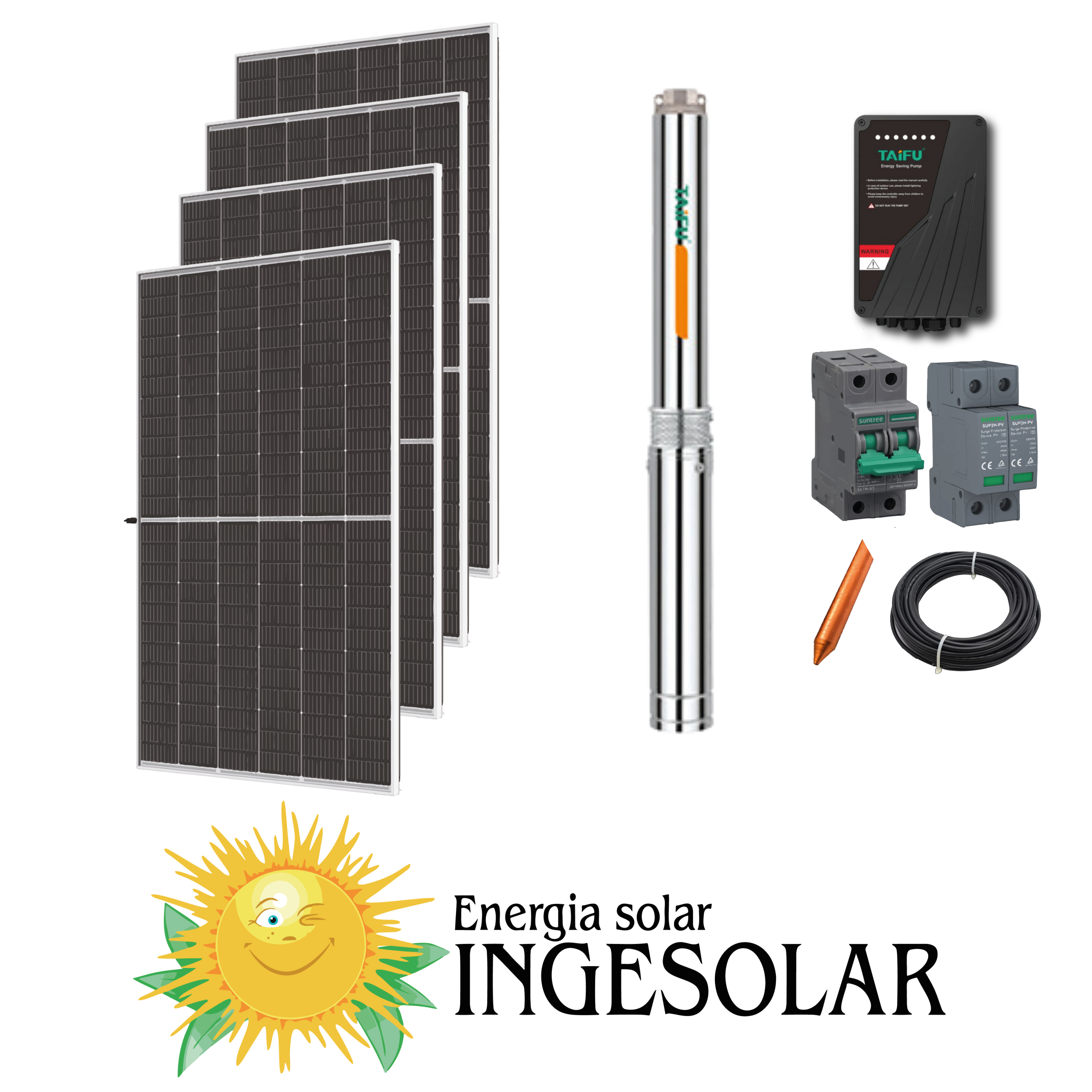 KIT BOMBA 4000 LTR/H  96M 1000W