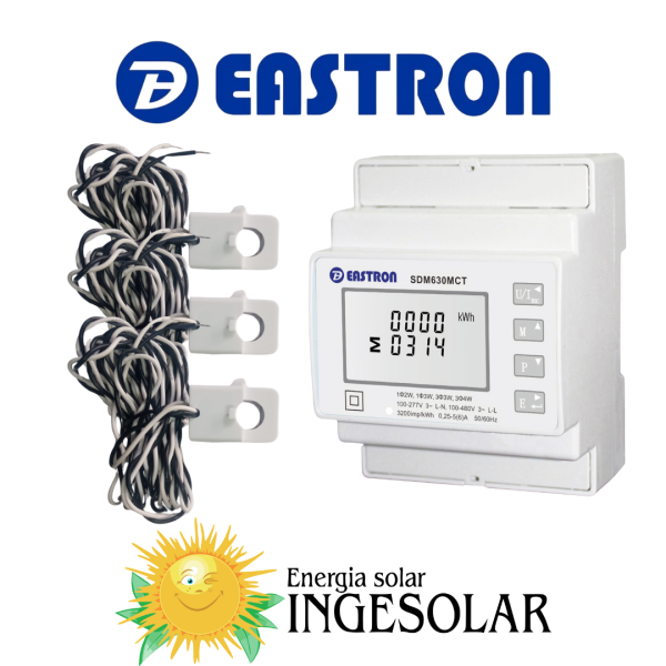 MEDIDOR CON CT SDM630 MCT SERIES EASTRON - DEYE - 12 MESES DE GARANTIA
