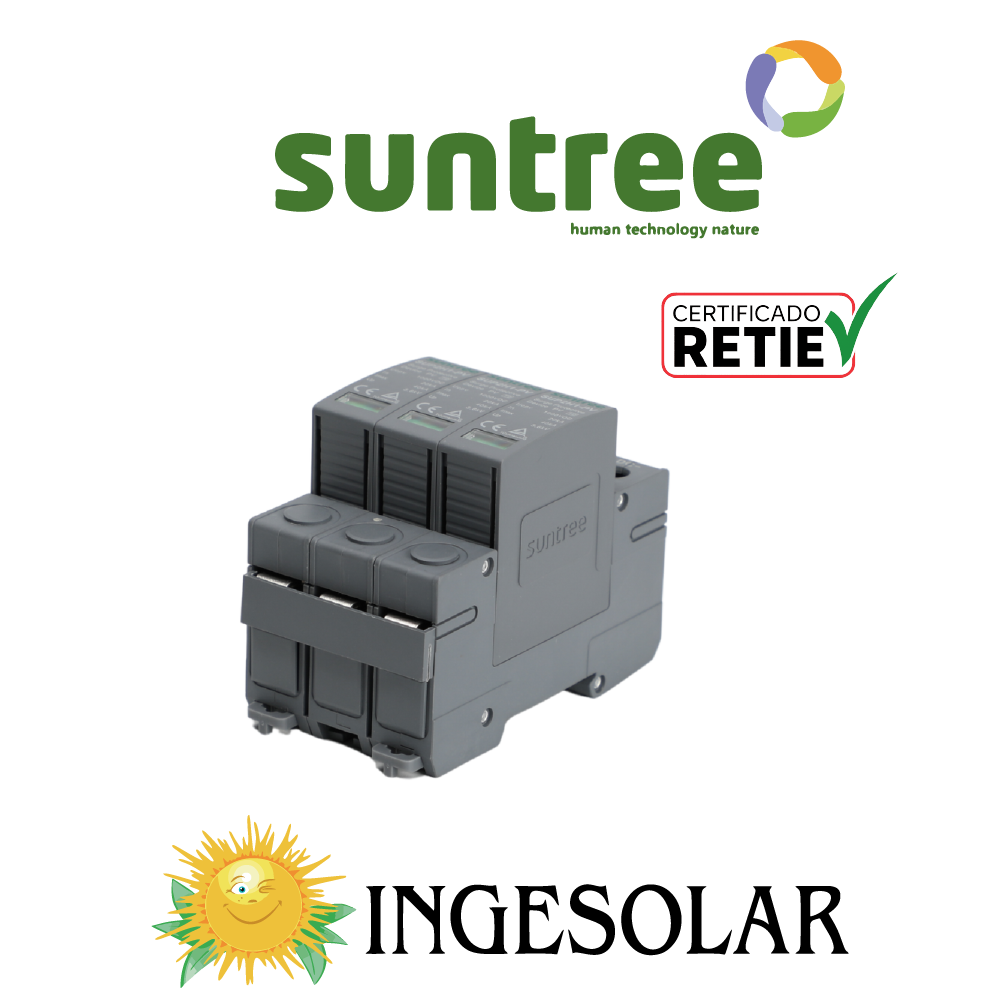 PROTECCION DESCARGADOR DE SOBREPOTENCIAL DPS -SUP2H1-PV DC SPD DC1000V 20~40KA -SUNTREE