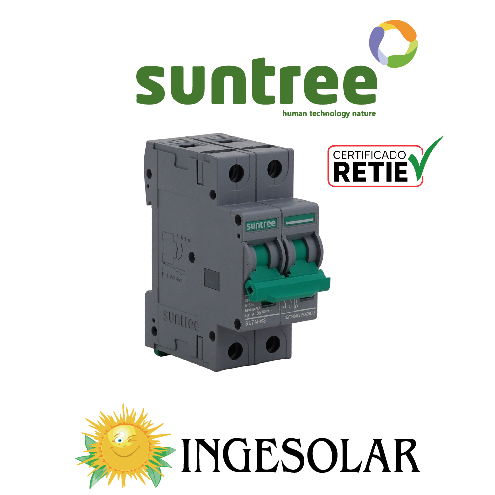 PROTECCION BREAKER SCB8N-125 DC600V 2P 125A -SUNTREE