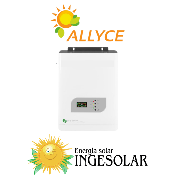 INVERSOR CARGADOR 1.2 KW MONOFASICO 110V MPPT 60AH /24V- 100VOC -ALLYCE- 12 MESES DE GARANTIA
