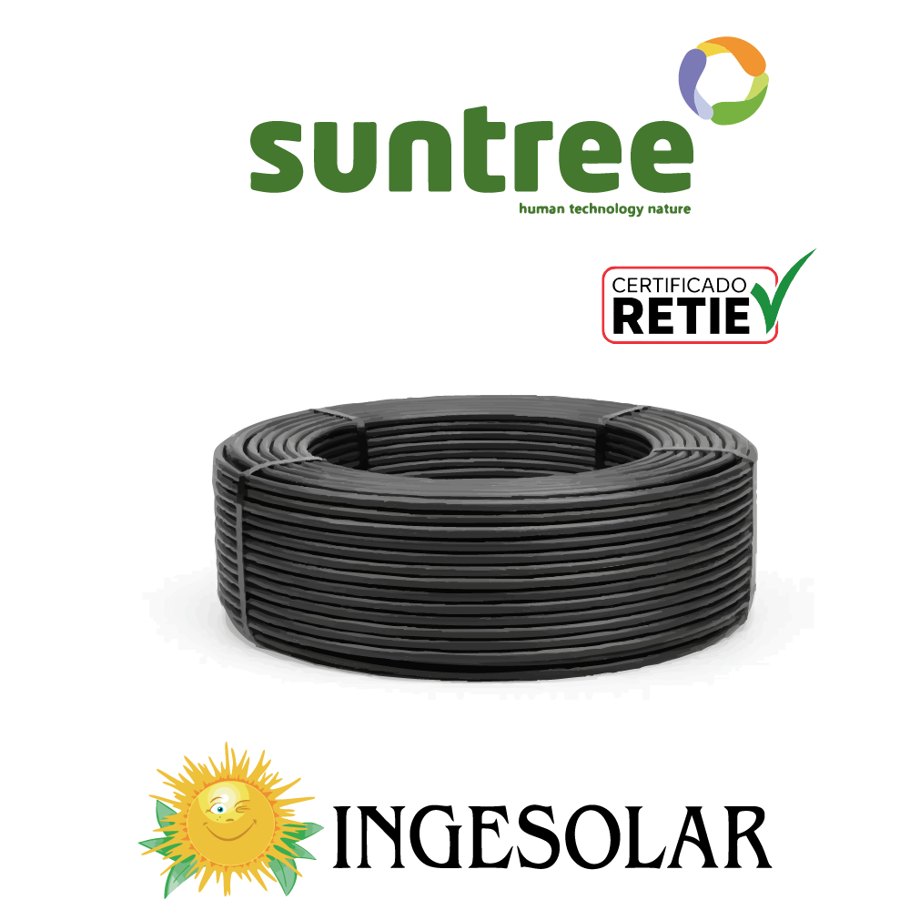 CABLE NEGRO PV 4MM2 1X4MM2 - RETIE- SUNTREE