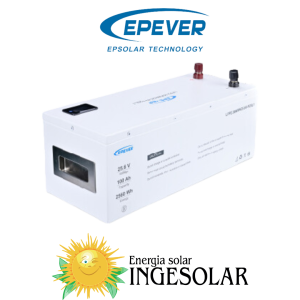 BATERIA DE LITIO LFP 2.56KWH -  25.6V 100AH - EPEVER - 36 MESES DE GARANTIA