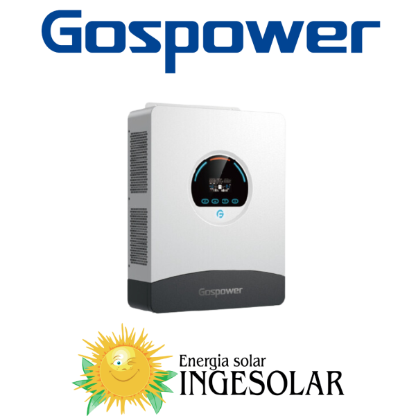 INVERSOR CARGADOR 3,5KW 48V MPPT 80A-500VOC -120V - GOSPOWER
