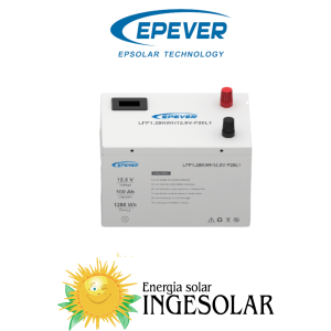 BATERIA DE LITIO LFP1.28KWH 12.8V 100AH – EPEVER 36 MESES DE GARANTIA