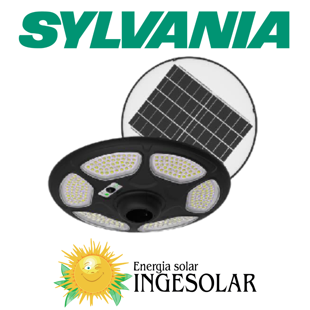 LUMINARIA TIPO POSTE ALL IN ONE JARDIN 25W (250W) 3250LM P40324-SYLVANIA 12 MESES DE GARANTIA