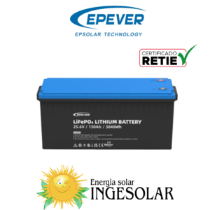 BATERIA LITIO 25.6V 150AH -4.000 CICLOS AL 80% DOD W:31kg 36 MESES DE GARANTIA
