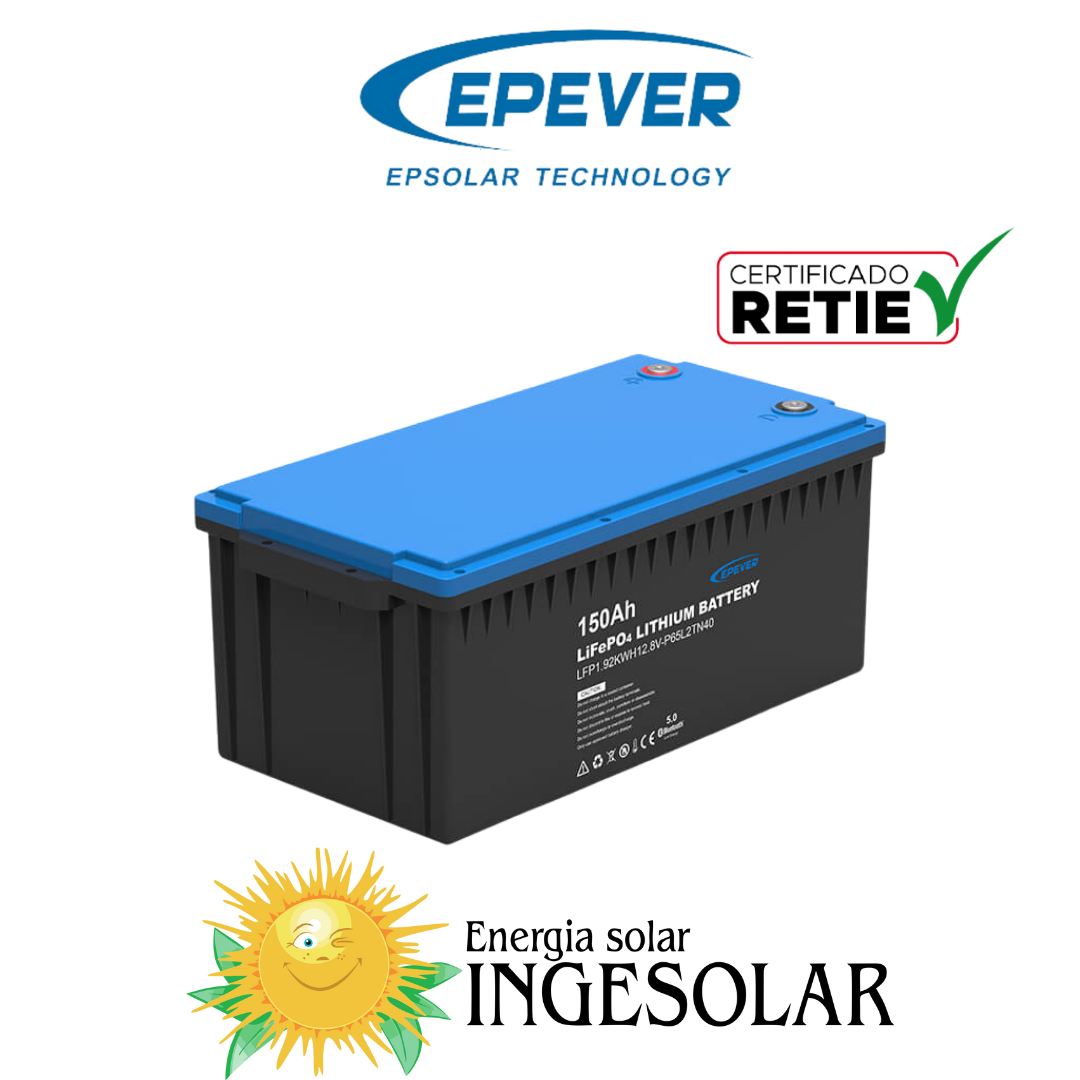 BATERIA LITIO 12.8V 150AH -4.000 CICLOS AL 80% DOD W:18kg 36 MESES DE GARANTIA