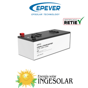 BATERIA LITIO 51.2V 120AH -4.000 CICLOS AL 80% DOD W:45,6kg-EPEVER 36 MESES DE GARANTIA ¡PROXIMAMENTE!