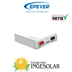BATERIA LITIO 48V-100AH 6000 CICLOS-80% W:45,6Kg RACK -EPEVER 36 MESES DE GARANTIA ¡PROXIMAMENTE!