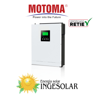 INVERSOR CARGADOR 2.000 W MONOFASICO 110V MPPT 90AH /24V- 400VOC -MOTOMA 12 MESES DE GARANTIA