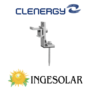 L-FOOT CON ezCLICK CON TORNILLO (ER-I-05A/EZC/ECO)- PV ezRACK - CLENERGY - 20 AÑOS DE GARANTIA