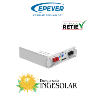 BATERIA LITIO 48V 100AH P20R4 6.000 CICLOS AL 80% DOD W:45,6Kg TIPO RACK - EPEVER 36 MESES DE GARANTIA