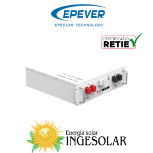 BATERIA LITIO 48V 100AH P20R5 6.000 CICLOS AL 80% DOD W:45,6Kg TIPO RACK - EPEVER 36 MESES DE GARANTIA