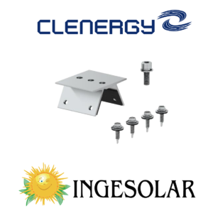 SOPORTE PARA TEJA TRAPEZOIDAL, SIN L-FOOT,(ER-I-55)-PV ezRACK - CLENERGY - 20 AÑOS DE GARANTIA