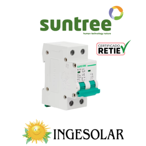PROTECCION BREAKER AC BIFASICO- SCB8-63 2P 50A 400VAC- SUNTREE