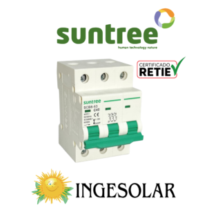 PROTECCION BREAKER AC TRIFASICO-SCB8-63 3P 40A 400VAC- SUNTREE