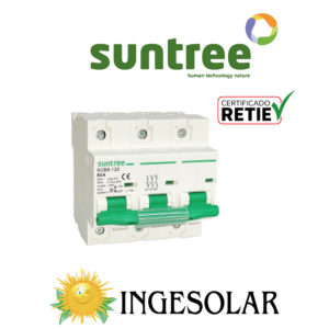 PROTECCION BREAKER AC TRIFASICO-SCB8-125 3P 80A 400VAC- SUNTREE